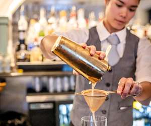 bartender making a cocktail