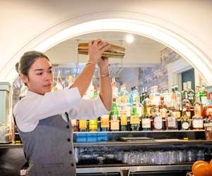 bartender making a cocktail