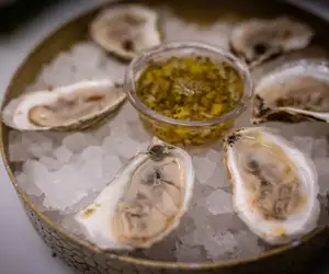 oysters on the half shell