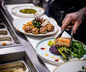chef plating entrees