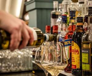 bartender making a cocktail