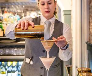 bartender making a cocktail